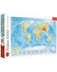Världskarta pussel 1000 bitar